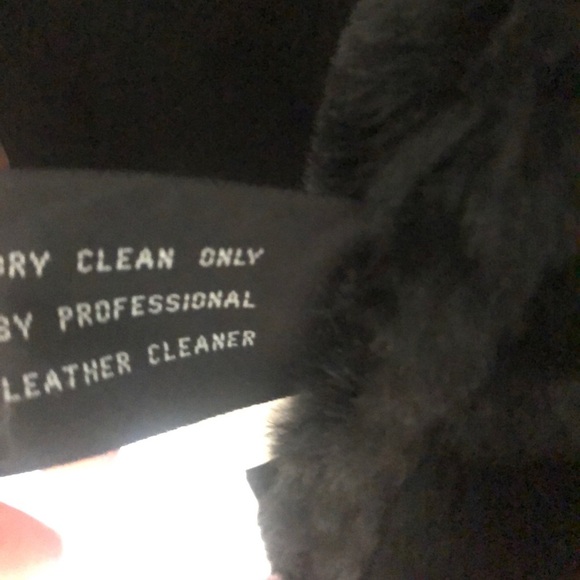 Jones New York Genuine Leather/Suede Faux Fur Barn Coat medium - Picture 7 of 14